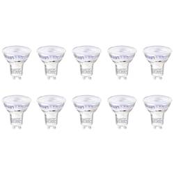 Sygonix SY-5237738 LED Energetická třída (EEK2021) E (A - G) GU10 žárovka 3.6 W = 50 W teplá bílá (Ø x v) 50 mm x 54 mm nestmívatelné 10 ks