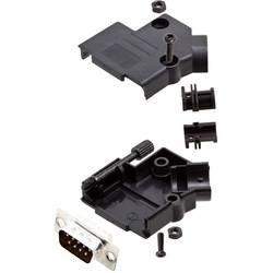 Amphenol L17D45PK-P-09+L717SDE09P sada D-SUB kolíkové lišty 45 ° Pólů: 9 pájecí kalíšek 1 ks