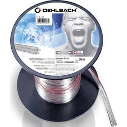 Oehlbach 187 reproduktorový kabel 2 x 2.5 mm² transparentní 30 m