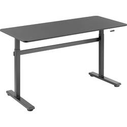 SpeaKa Professional psací stůl pro práci vsedě i ve stoje výškově nastavitelné Rozsah výšky: 700 do 1170 mm (š x h) 1400 mm x 600 mm černá SP-9007520