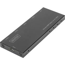 Digitus DS-45323 4 porty HDMI rozbočovač LED ukazatel, kovový ukazatel, UHD 4096 x 2160 Pixel černá