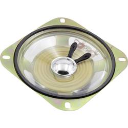 TRU COMPONENTS 3.39 palec 8.6 cm mini reproduktor 3 W 8 Ω Plastová membrána, Odolný proti vlhkosti, Transparentní membrána