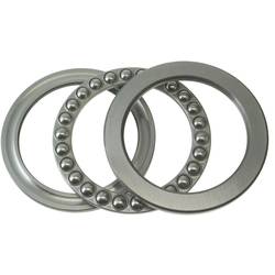 FAG 51312 axiální drážkované kuličkové ložisko Válcovaná ocel vnitřní Ø: 60 mm vnější Ø: 110 mm počet otáček (max.): 3200 ot./min