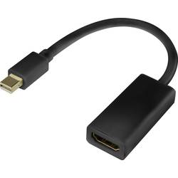 Renkforce RF-4229013 DisplayPort / HDMI adaptér [1x mini DisplayPort zástrčka - 1x HDMI zásuvka] černá pozlacené kontakty 20.00 cm