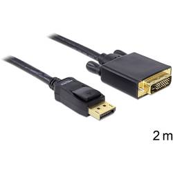 Delock DisplayPort / DVI kabelový adaptér Konektor DisplayPort, DVI-D 24+1pol. Zástrčka 2.00 m černá 82591 Kabel DisplayPort
