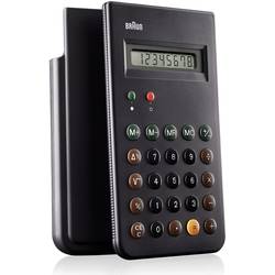 Braun BNE001BK kapesní kalkulačka černá Displej (počet míst): 8 (š x v x h) 82 x 139 x 16 mm