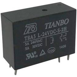 Tianbo Electronics TRA3 L-24VDC-S-2H relé do DPS 24 V/DC 8 A 2 spínací kontakty 1 ks