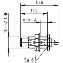 Telegärtner 100024899 100024899 SMC konektor zástrčka, vestavná 50 Ω 1 ks