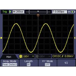 VOLTCRAFT DSO-2072H Ruční osciloskop 70 MHz, 2kanálový, 250 MSa/s, 8 kpts, 8 Bit, ruční provedení, generátor funkcí, funkce multimetru, 1 ks, VC-11901280