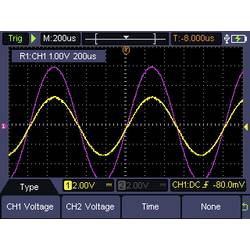 VOLTCRAFT DSO-2072H Ruční osciloskop 70 MHz, 2kanálový, 250 MSa/s, 8 kpts, 8 Bit, ruční provedení, generátor funkcí, funkce multimetru, 1 ks, VC-11901280