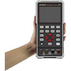 VOLTCRAFT DSO-2072H Ruční osciloskop 70 MHz, 2kanálový, 250 MSa/s, 8 kpts, 8 Bit, ruční provedení, generátor funkcí, funkce multimetru, 1 ks, VC-11901280