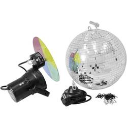 50101860 halogenová žárovka Disco koule, sada s hnacím motorkem, s otočným měničem barev 30 cm