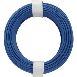 Donau Elektronik 105-2 spojovací drát, 1 x 0.20 mm², modrá, 10 m