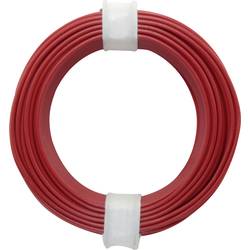 105-0 spojovací drát 1 x 0.20 mm² červená 10 m