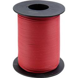 105-0-100 spojovací drát 1 x 0.20 mm² červená 100 m