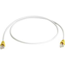 Telegärtner RJ45 (křížený) síťový kabel CAT 6A S/FTP 1.00 m šedá samozhášecí, s ochranou