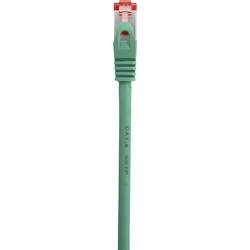 Renkforce RF-5372558 RJ45 síťové kabely, propojovací kabely CAT 6 S/FTP 3.00 m zelená s ochranou, pozlacené kontakty, samozhášecí 1 ks