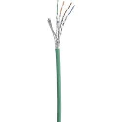 Renkforce RF-5372558 RJ45 síťové kabely, propojovací kabely CAT 6 S/FTP 3.00 m zelená s ochranou, pozlacené kontakty, samozhášecí 1 ks