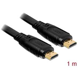 Delock HDMI kabel Zástrčka HDMI-A, Zástrčka HDMI-A 1.00 m černá 82669 HDMI kabel