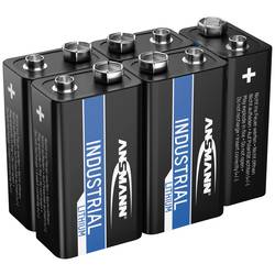 Ansmann Lithium Industrial 6LR61 baterie 9 V lithiová 1200 mAh 9 V 5 ks