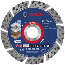 Bosch Accessories 2608900660 EXPERT MultiMaterial diamantový řezný kotouč Průměr 125 mm Ø otvoru 22.23 mm kámen, beton, cihla 1 ks