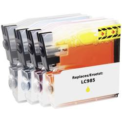 Renkforce Ink náhradní Brother LC-985BK, LC-985C, LC-985M, LC-985Y kompatibilní kombinované balení černá, azurová, purppurová, žlutá RF-5718884
