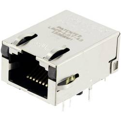 BEL Stewart Connectors MagJack Gigabit Ethernet 8 vysílač se LED ULP L829-1J1T-43 zásuvka, vestavná horizontální Gigabit Ethernet počet pólů: 8P8C poniklovaná,