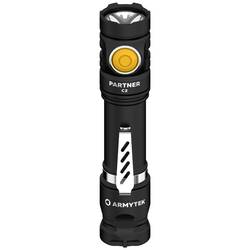 ArmyTek Partner C2 Magnet USB Warm LED kapesní svítilna s klipem na opasek, s brašnou napájeno akumulátorem 1020 lm 118 g