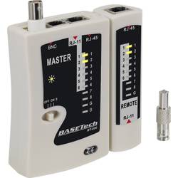 Basetech BT-200 tester kabelů, pro RJ-45, RJ-11, BNC, BT-200