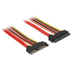 Delock pevný disk prodlužovací kabel [1x kombinovaná SATA zástrčka 15+7-pólová - 1x kombinovaná SATA zásuvka 15+7-pólová] 1.00 m černá, červená, žlutá, oranžová