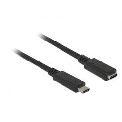 Delock USB kabel USB 3.2 Gen1 (USB 3.0 / USB 3.1 Gen1) USB-C ® zástrčka, USB-C ® zásuvka 1.00 m černá 85533