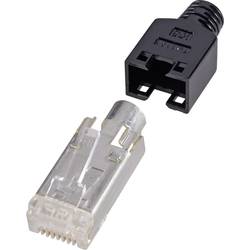 Renkforce H9540.4-10, zástrčka RJ45, zástrčka, rovná, počet pólů: 8P8C, černá, 10 ks