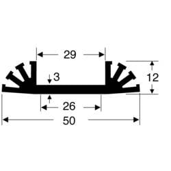 Fischer Elektronik 10019722 SK 31 37,5 SA chladič 8 K/W (d x š x v) 37.5 x 50 x 12 mm