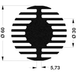 Fischer Elektronik 10104073 SK 578 50 ME LED chladič 1.67 K/W (Ø x v) 60 mm x 50 mm