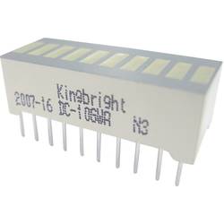 Kingbright DC-10YWA LED bargraf 10násobná žlutá (š x v x h) 25.4 x 10.16 x 8 mm