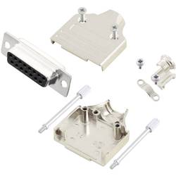 MH Connectors MHDM15-DB15S-K sada D-SUB zásuvková lišta 180 ° Pólů: 15 pájecí kalíšek 1 ks