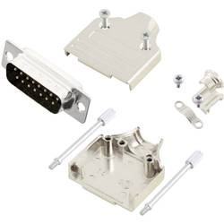MH Connectors MHDM15-DB15P-K sada D-SUB kolíkové lišty 180 ° Pólů: 15 pájecí kalíšek 1 ks