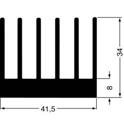 Fischer Elektronik 10019570 SK 189 100 SA lisovaný chladič 2.8 K/W (d x š x v) 100 x 41.5 x 34 mm