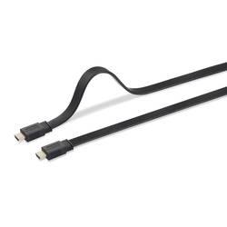 SpeaKa Professional HDMI kabel Zástrčka HDMI-A, Zástrčka HDMI-A 10.00 m černá SP-8596844 Audio Return Channel, pozlacené kontakty, flexibilní provedení, Ultra