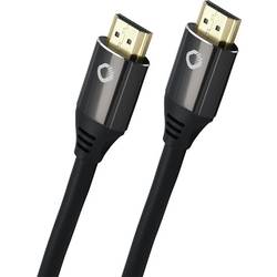 Oehlbach HDMI kabel Zástrčka HDMI-A, Zástrčka HDMI-A 0.75 m černá D1C92489 Ultra HD (8K), pozlacené kontakty HDMI kabel