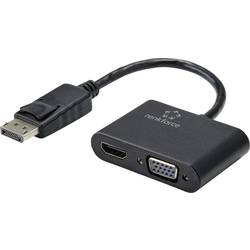 Renkforce RF-4505752 DisplayPort / HDMI / VGA adaptér [1x zástrčka DisplayPort - 1x HDMI zásuvka, VGA zásuvka] černá 15.00 cm