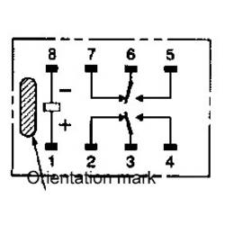 Omron G6K-2F-Y 24DC, G6K-2F-Y 24DC SMD relé, monostabilní, 1 cívka, 60 V/DC, 125 V/AC, 1 A, 1 ks