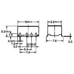Omron G6K-2F-Y 24DC, G6K-2F-Y 24DC SMD relé, monostabilní, 1 cívka, 60 V/DC, 125 V/AC, 1 A, 1 ks
