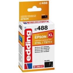Edding Ink náhradní Epson 27XL, T2711 kompatibilní černá EDD-488 18-488