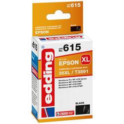 Edding Ink náhradní Epson 35XL, T3591 kompatibilní černá EDD-615 18-615