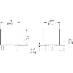 Zettler Electronics AZ943-1CH-18DE, AZ943-1CH-18DE relé do DPS, monostabilní, 1 cívka, 30 V/DC, 300 V/AC, 15 A, 1 ks
