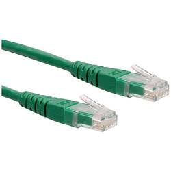 Roline 21.15.1563 RJ45 síťové kabely, propojovací kabely CAT 6 U/UTP 5.00 m zelená nestíněný 1 ks