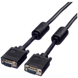Roline VGA kabel VGA pólové Zástrčka, VGA pólové Zástrčka 2.00 m černá 11.04.5652 zablokovatelný VGA kabel