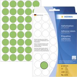 Herma 2255 popisovače etiket Ø 19 mm zelená 1280 ks trvalé papír