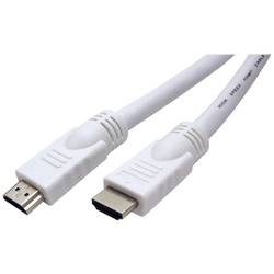 Value HDMI kabel Zástrčka HDMI-A, Zástrčka HDMI-A 15.00 m bílá 11.99.5715 High Speed HDMI s Ethernetem HDMI kabel